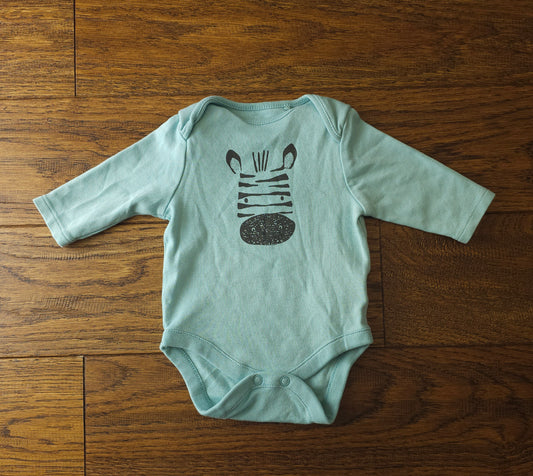 Next Zebra Long Sleeve Bodysuit 0-1 Month