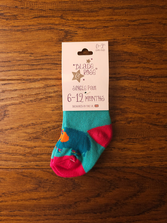 Blade and Rose Ellis The Elephant Socks 0-6 Months, 6-12 Months