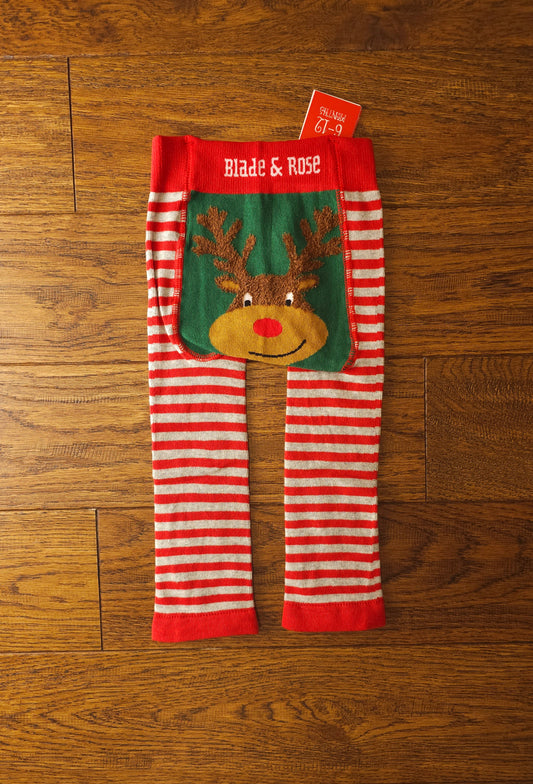 Blade and Rose Christmas Rudolph Snowman Leggings