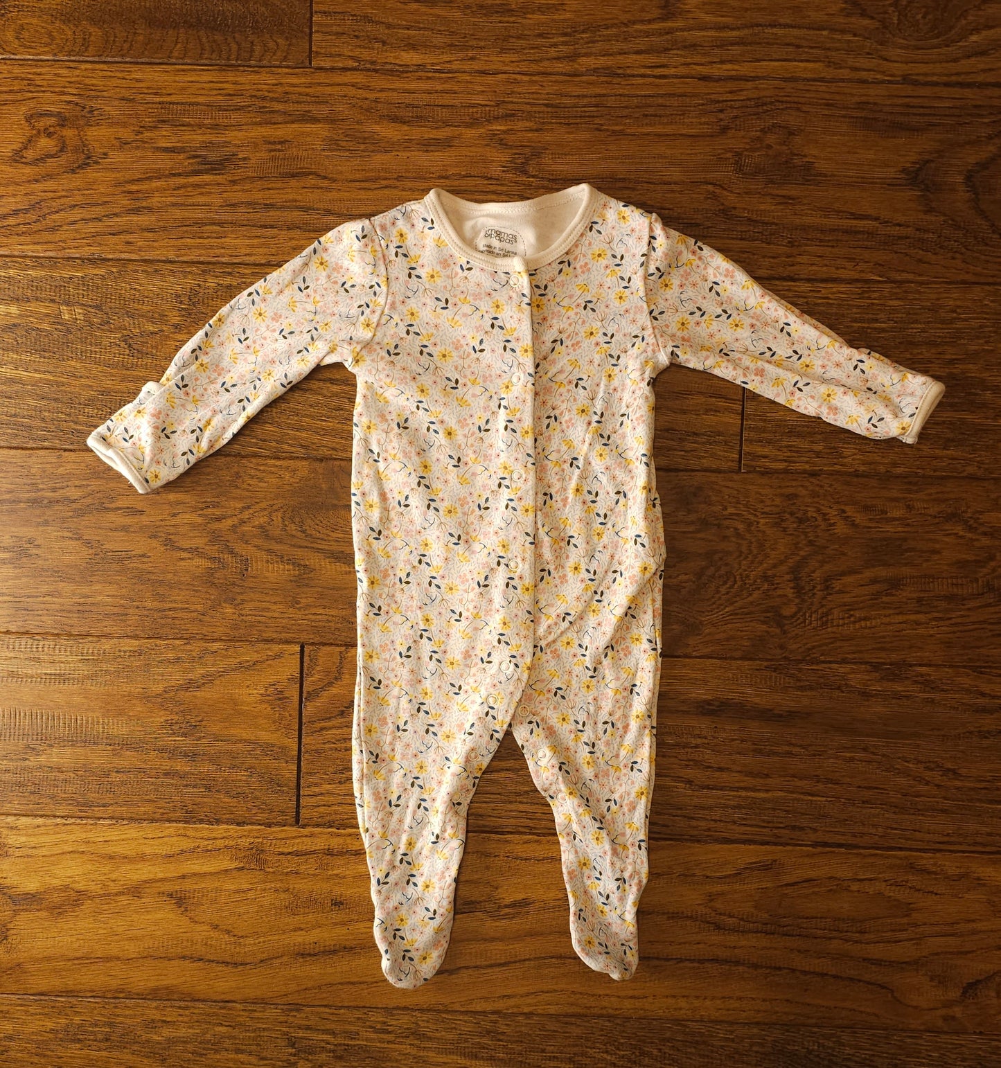 Mamas and Papas Floral Sleepsuit 0-3 Months