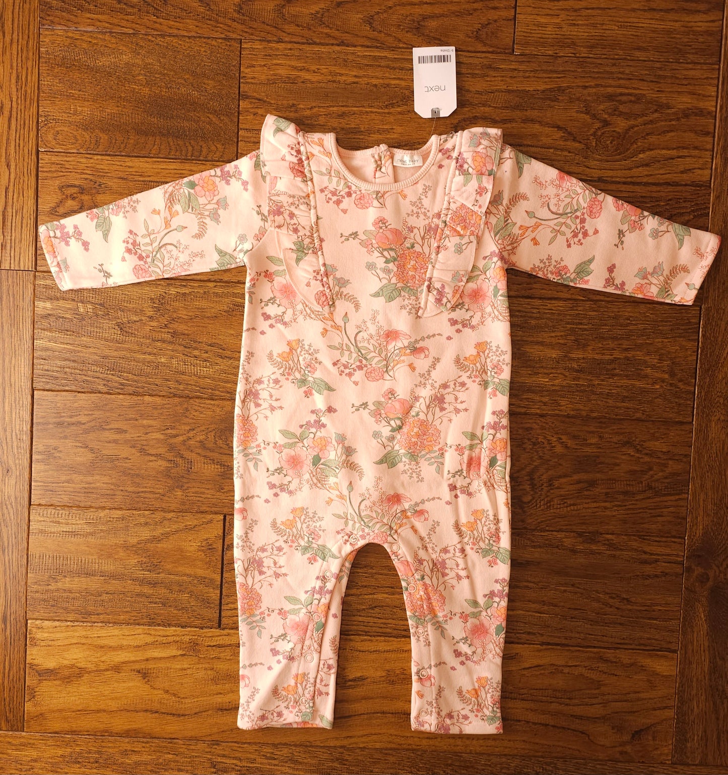 Next Floral Full Bodysuit Outfit 3-6 Months, 6-9 Months, 9-12 Months