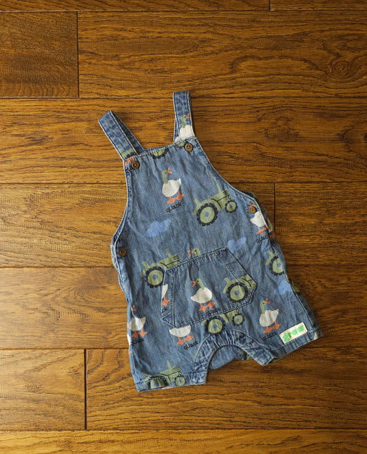 Marks and Spencer Duck Tractor Short Dungarees