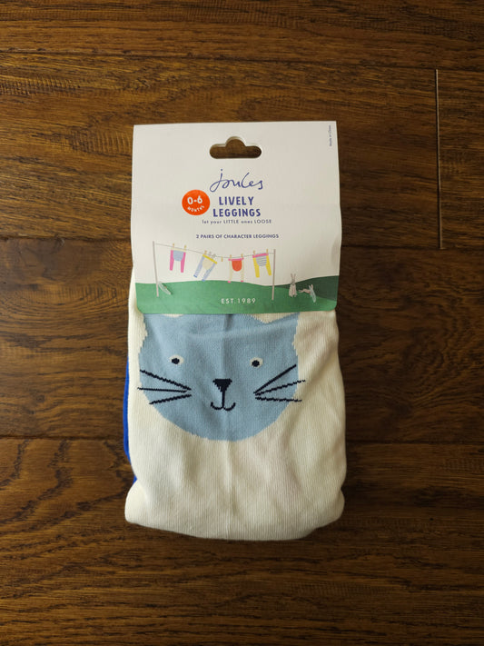 Joules 2x Lively Leggings Cat Dog