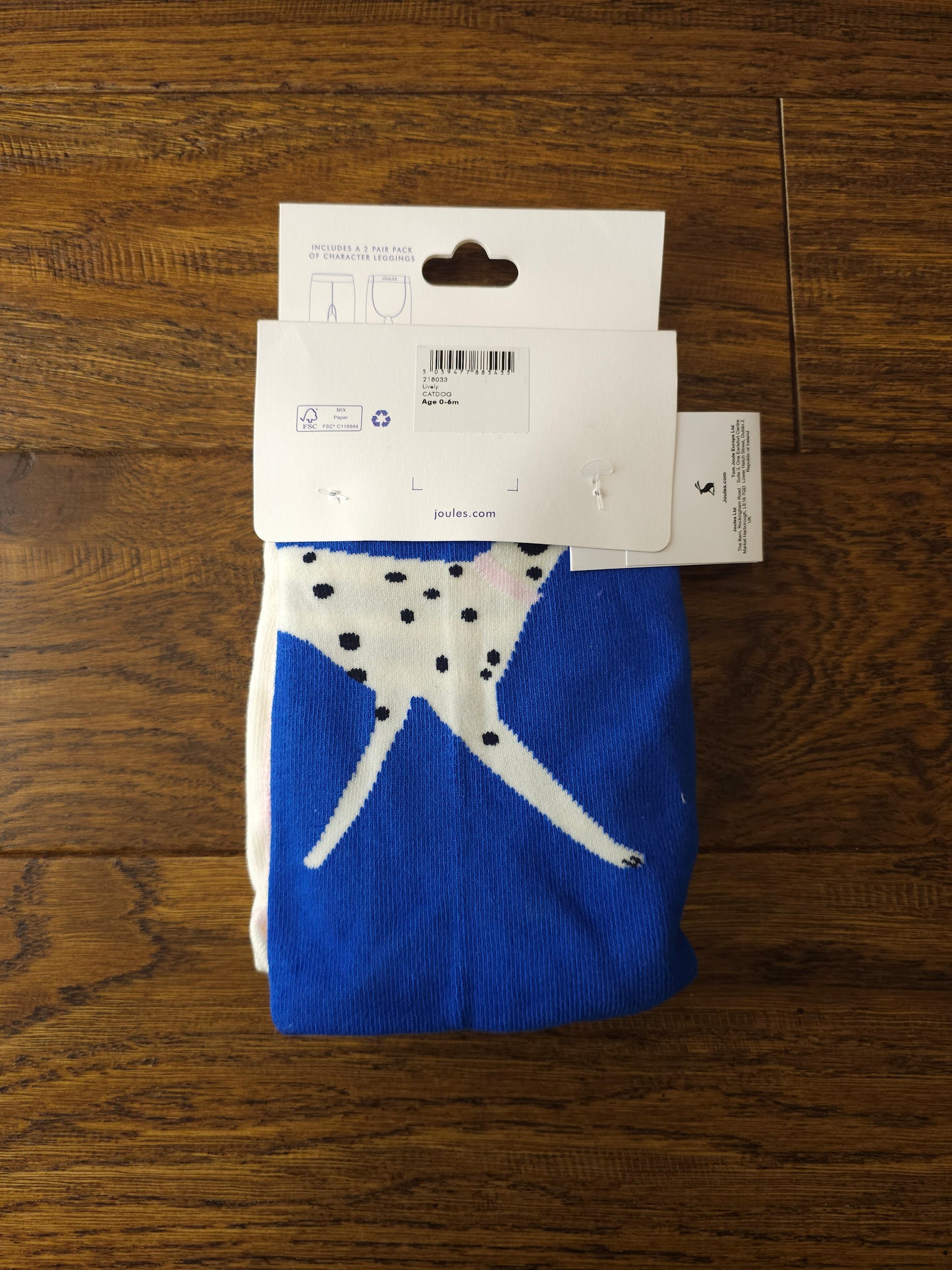 Joules 2x Lively Leggings Cat Dog