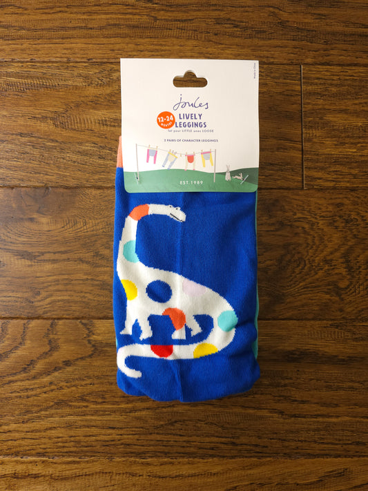 Joules 2x Lively Leggings Dinosaur