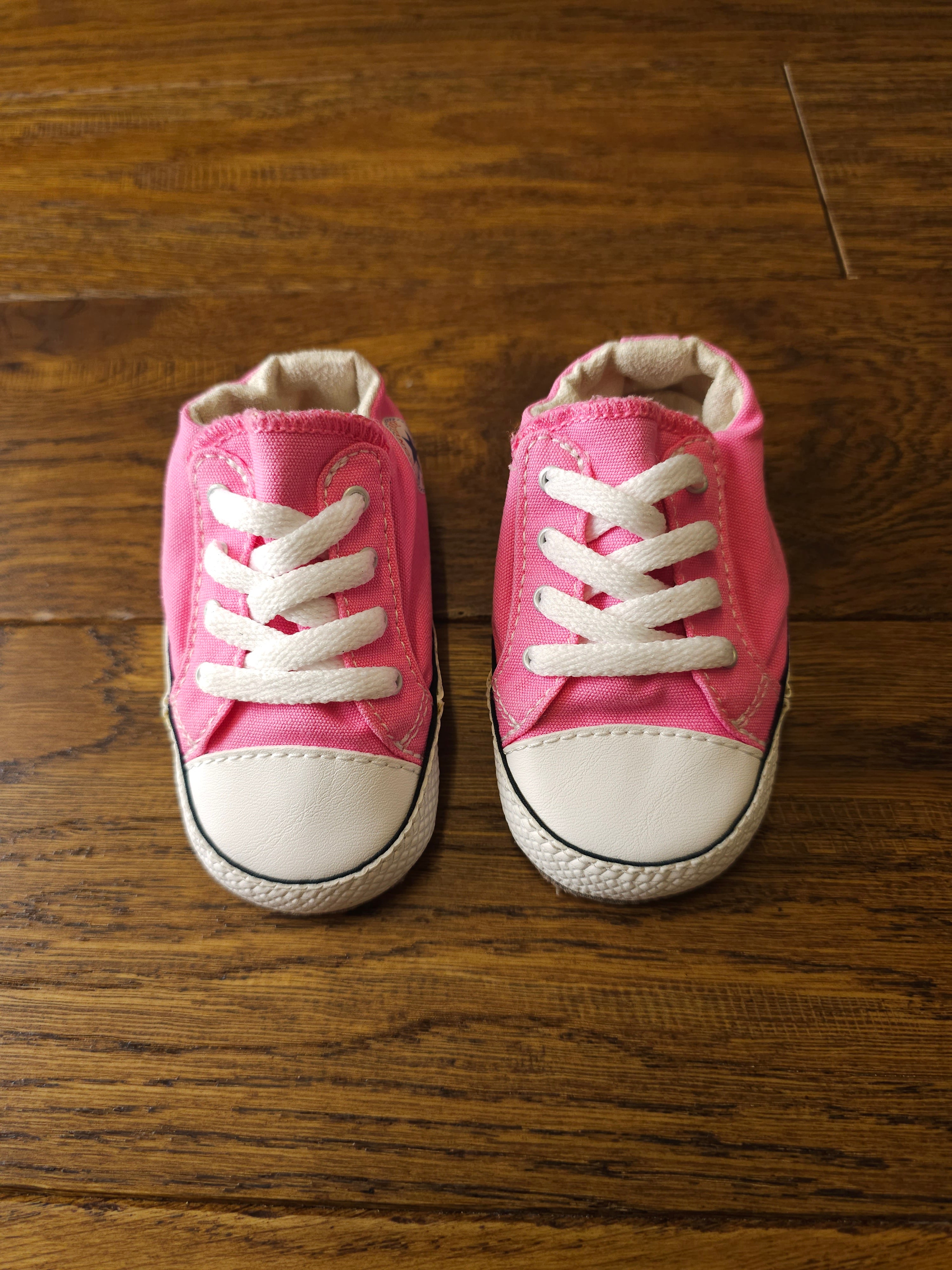 Red converse crib clearance shoes