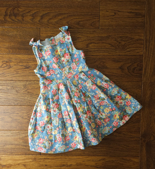 Lindy Bop Floral Dress with Bow Shoulder Detail 3-4 Years