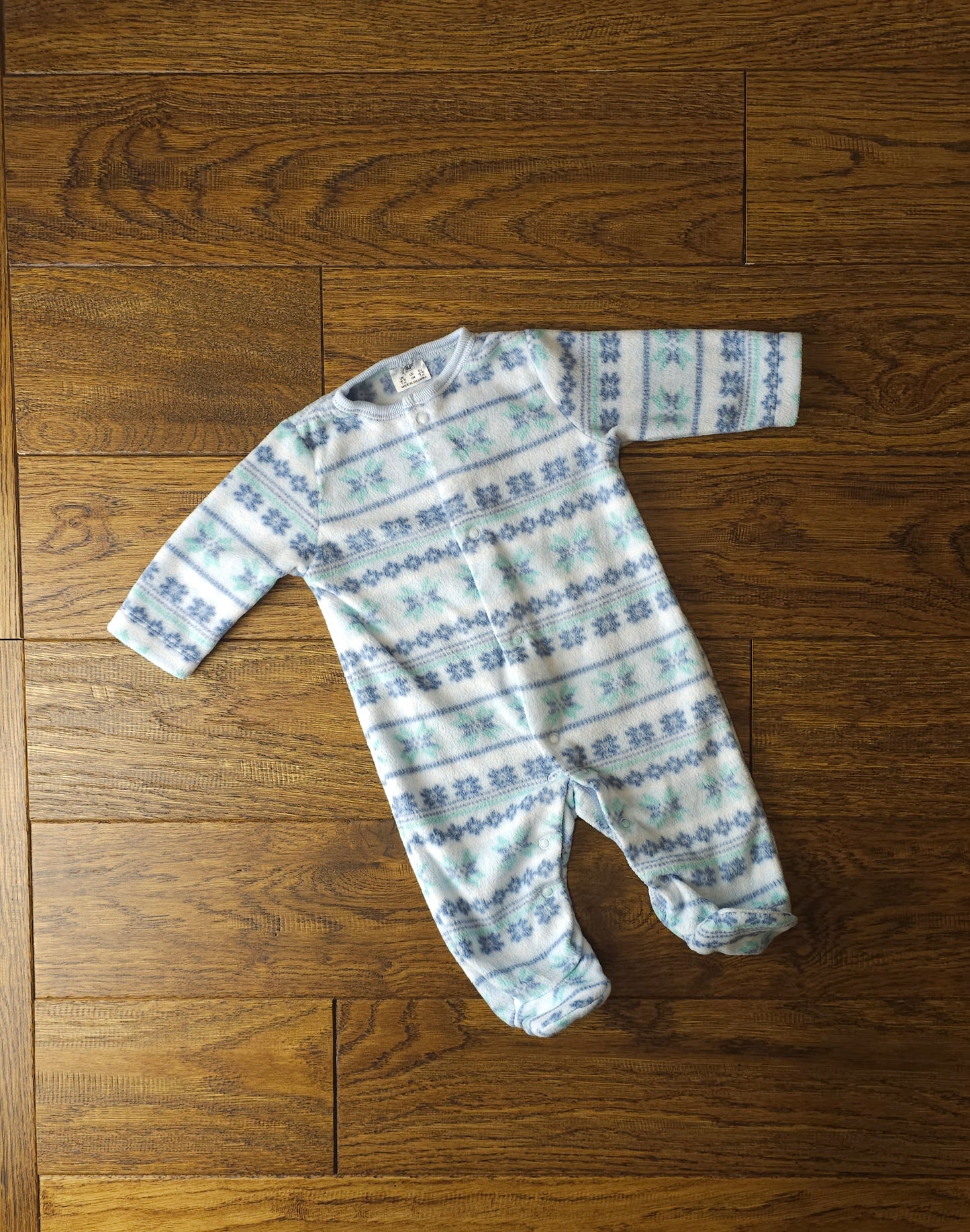 Fred and Flo Fair Isle Fleece Sleepsuit 0-1 Month