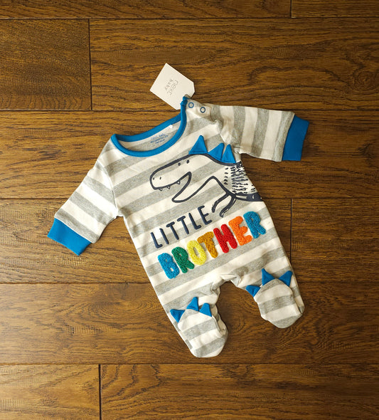 Next Little Brother Dinosaur Sleepsuit Up To 5lbs