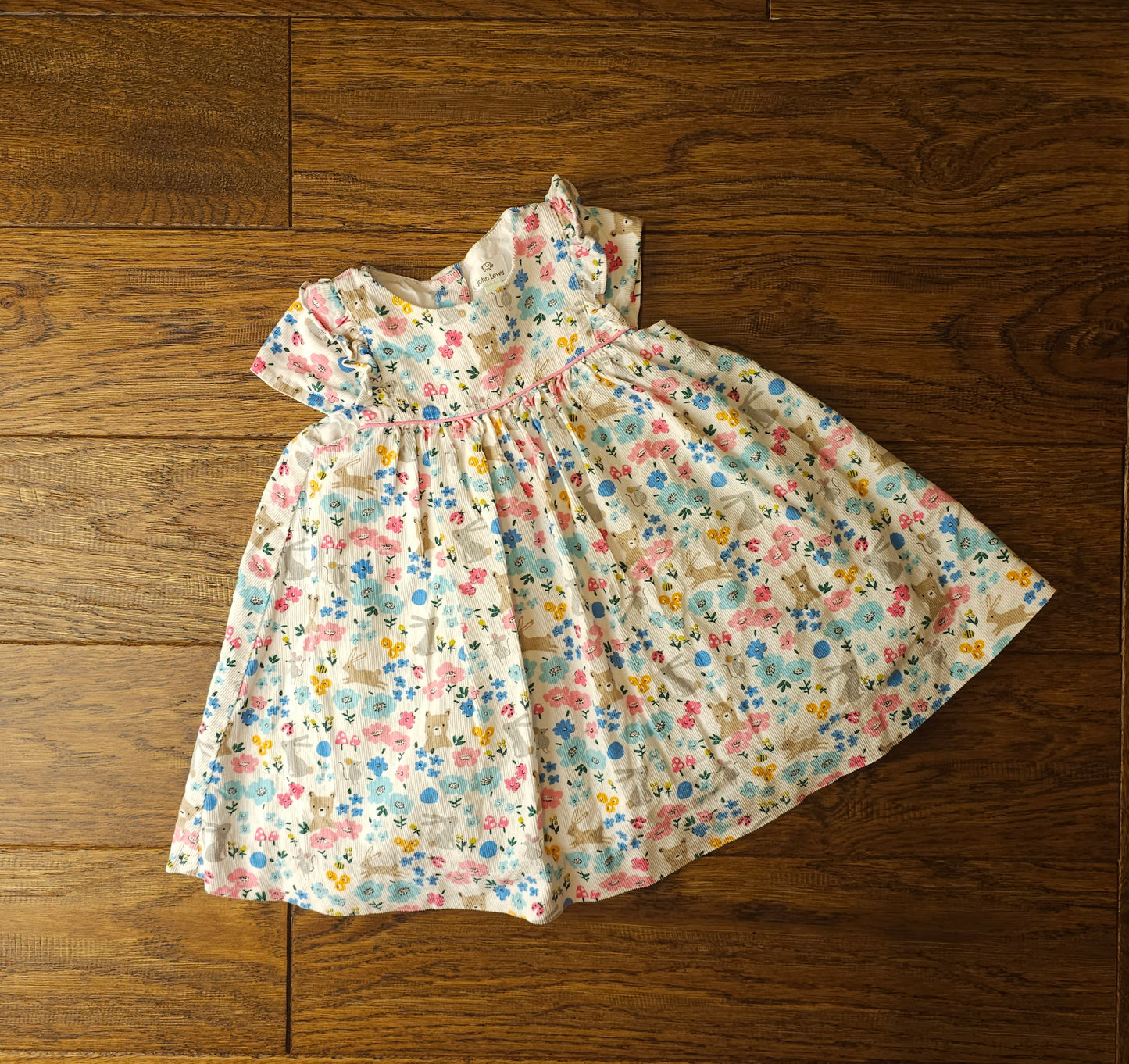 John Lewis Floral Cord Dress 3-6 Months