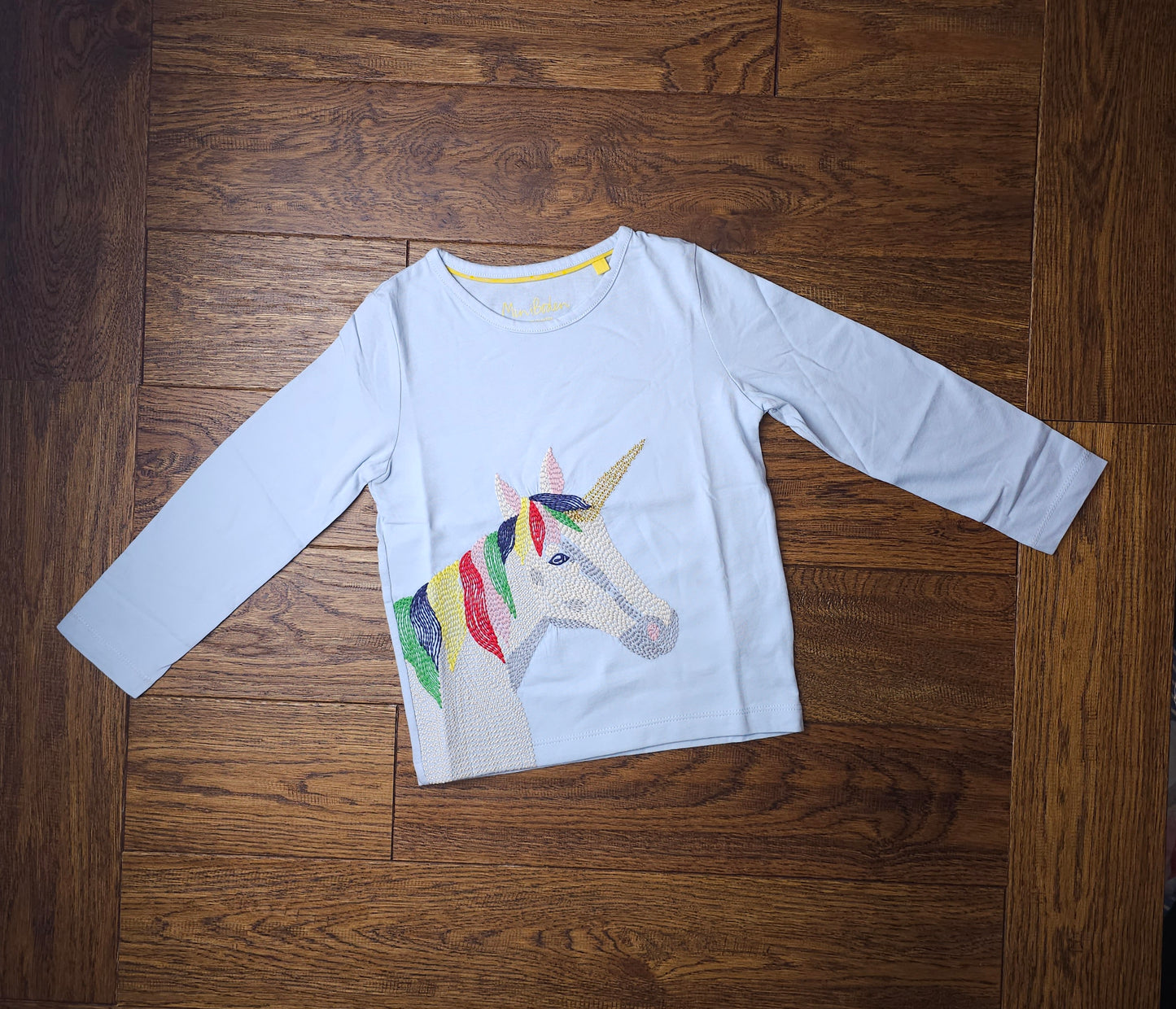 Boden Embroidered Unicorn Top 2-3 Years, 3-4 Years, 4-5 Years, 5-6 Years, 7-8 Years