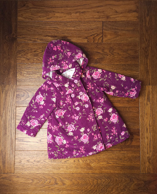 Jojo Maman Bebe Lined Floral Cord Jacket 2-3 Years