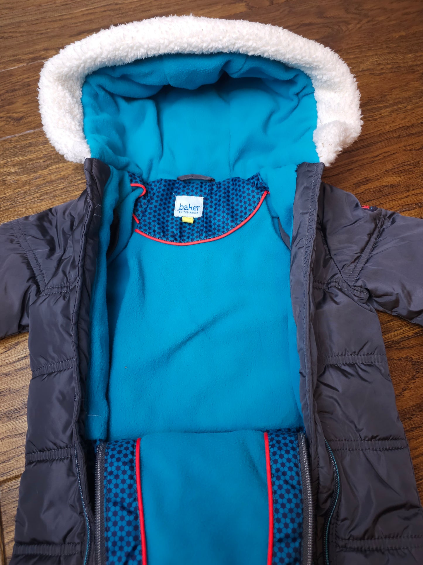 Ted Baker Snowsuit Pramsuit With Detachable Boots 3-6 Months.