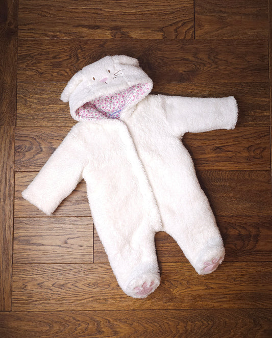 Jojo Maman Rabbit Snowsuit Pramsuit 0-3 Months