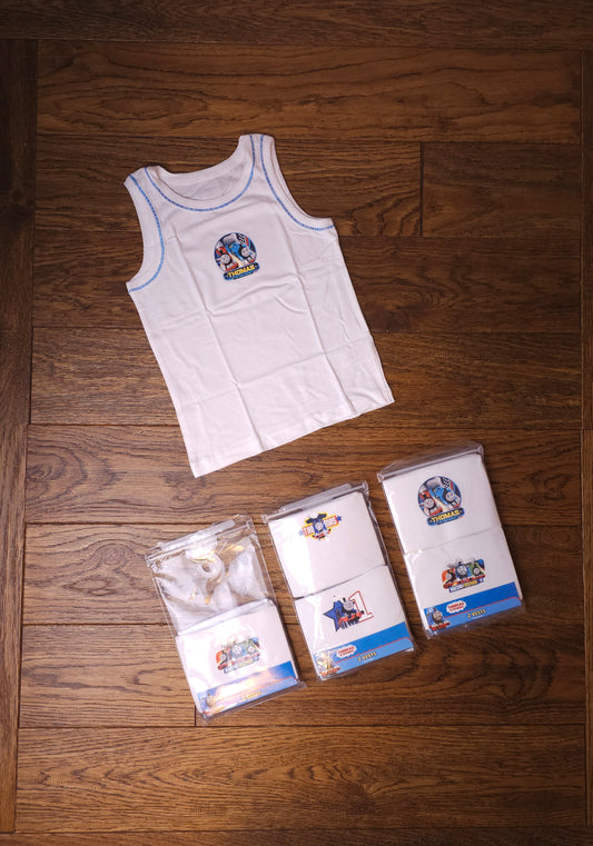 6x Official Thomas The Tank Engine Vests 18-24 Months, 2-3 Years, 3-4 Years, 4-5 Years