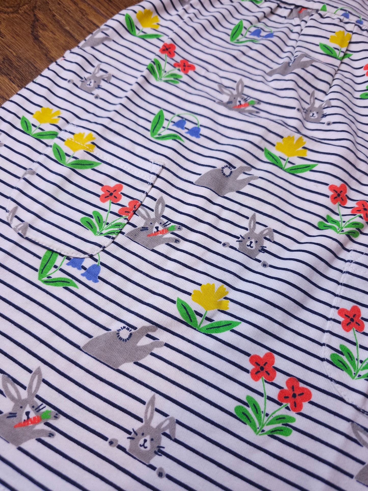 Boden Collared Rabbit Easter Dress 6-12 Months, 12-18 Months, 18-24 Months