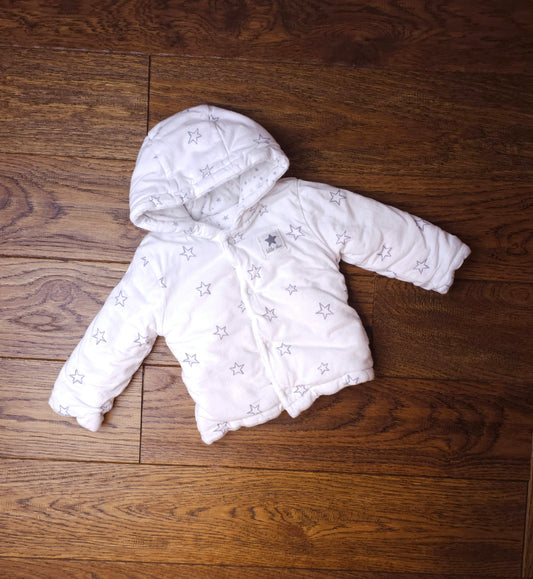 George Reversible Lined and Filled Starry Jacket 0-3 Months.