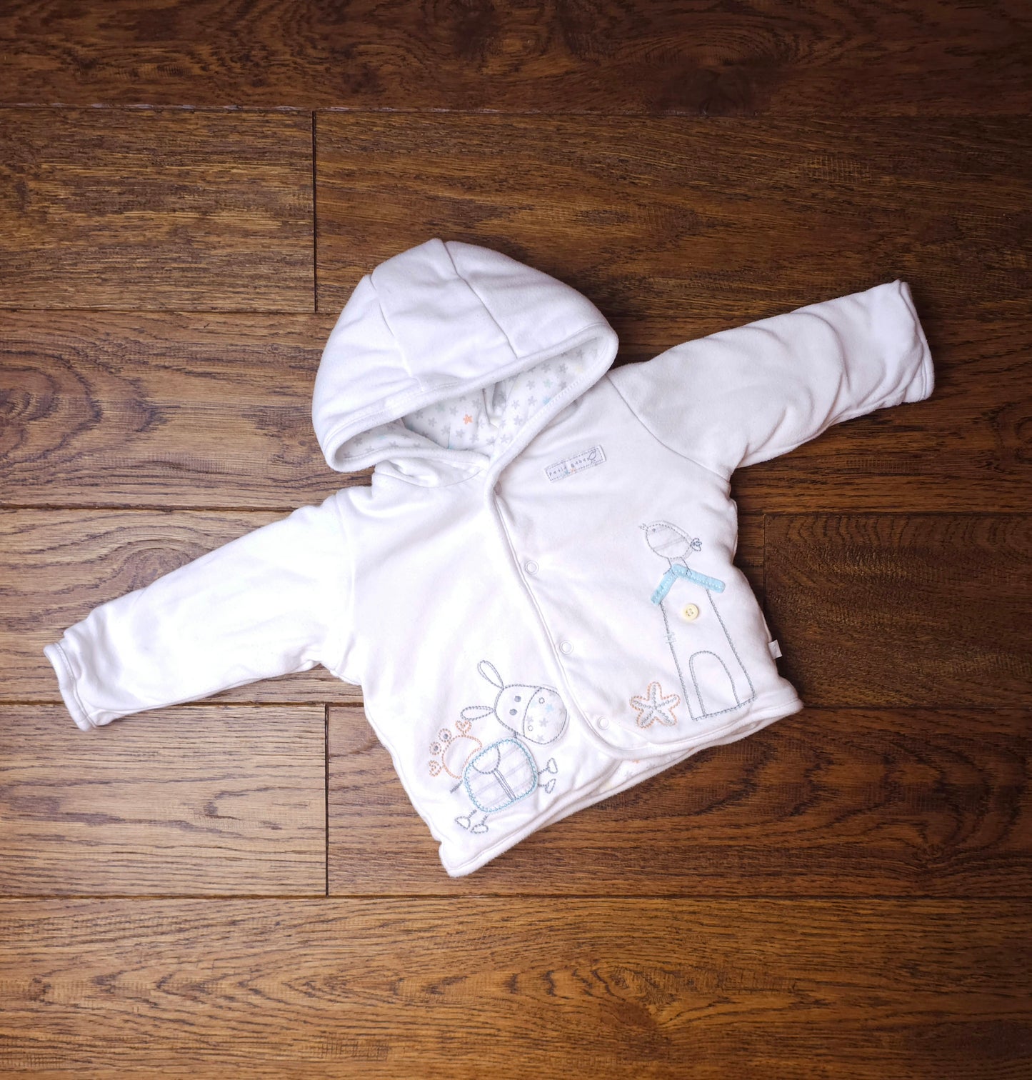 Marks and Spencer Unisex Reversible Lined and Filled Jacket 0-3 Months.