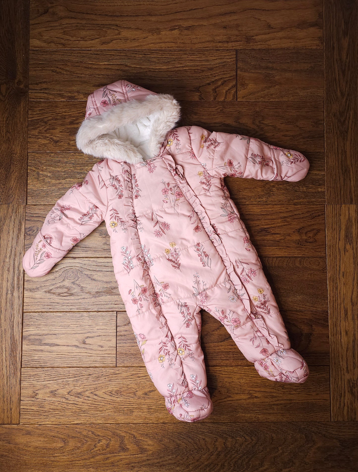 George Floral Pramsuit Snowsuit 6-9 Months