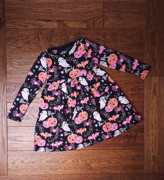 F&F Pumpkin Ghost Bat Halloween Dress 4-5 Years R