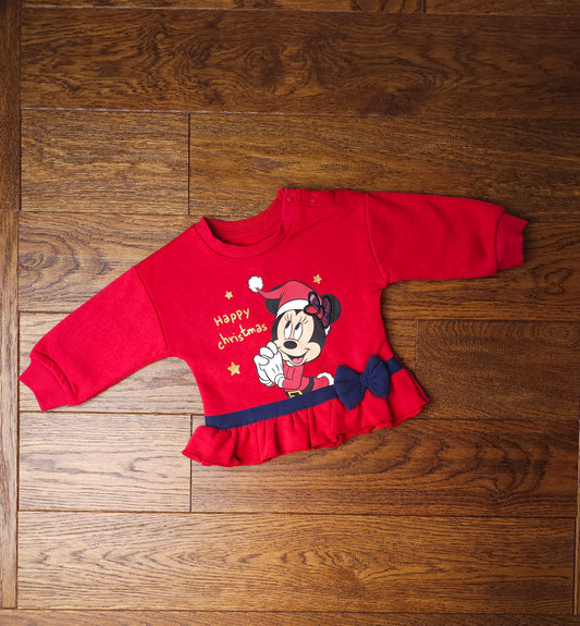 Primark Disney Minnie Mouse Christmas Jumper 6-9 Months
