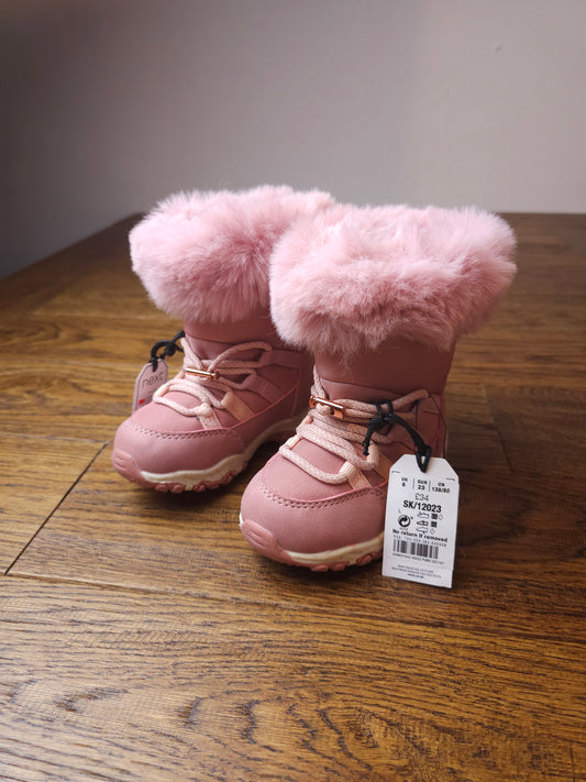Next Winter Snow Boots UK 6 Infant