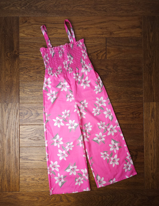 Shein Floral Jumpsuit 120 5-6 Years M