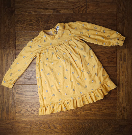 Kite 100% Organic Cotton Squirrel Hedgehog Rabbit Snail Collared Dress 5 Years