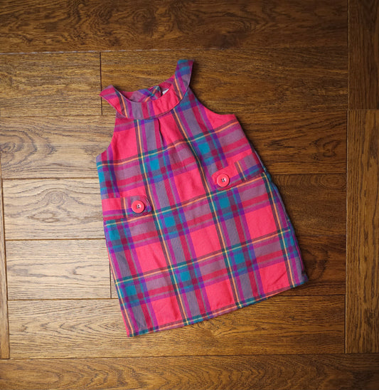 Next Lined Tartan Dress 18-24 Months