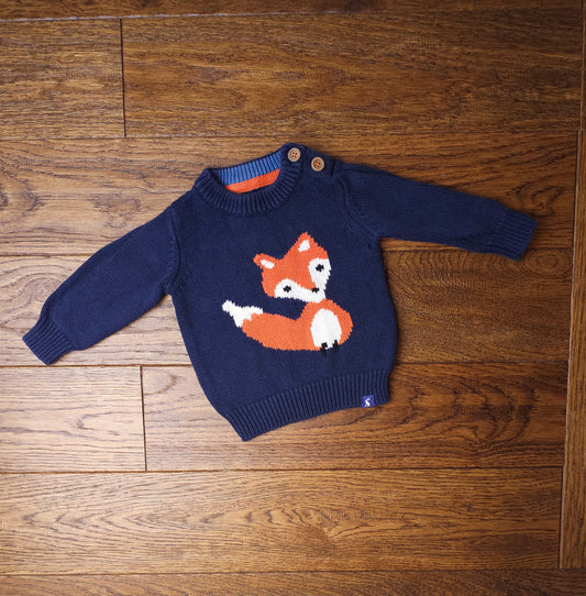 Joules Fox Jumper 3-6 Months