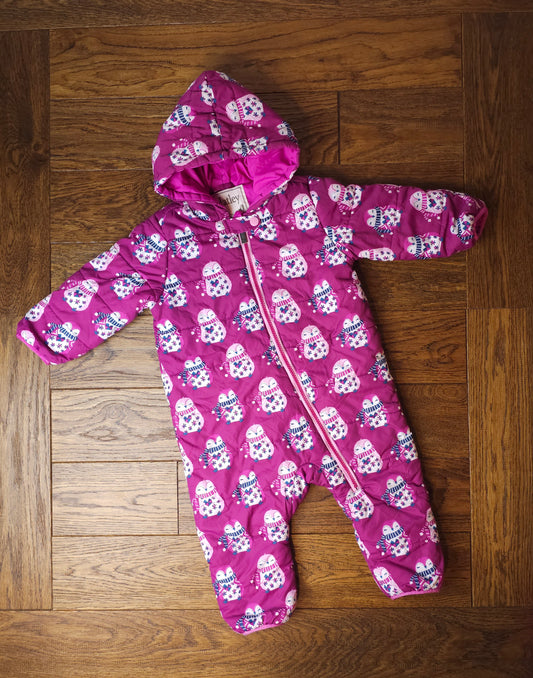 Hatley Penguin Snowsuit Pramsuit 18-24 Months