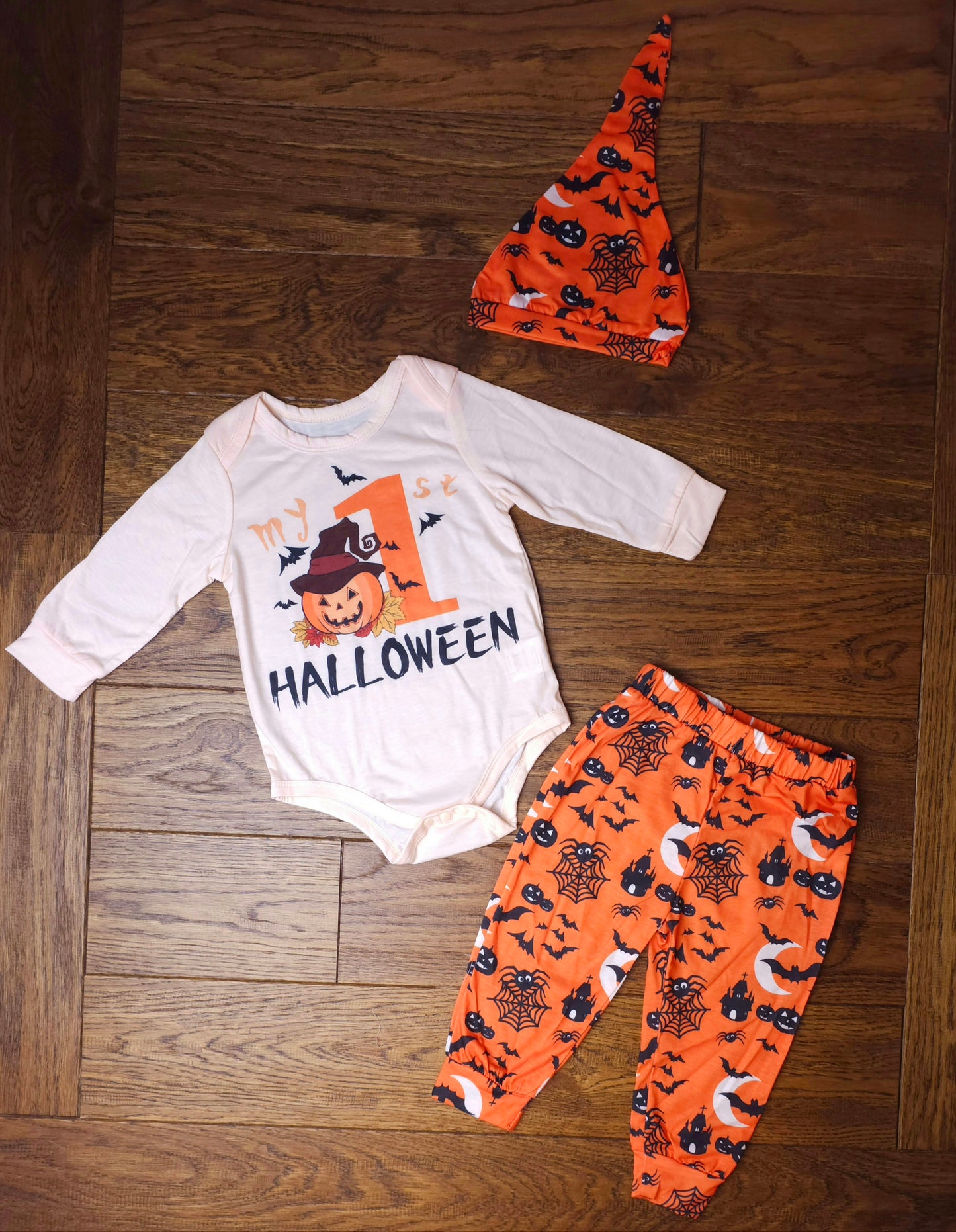 PatPat My 1st Halloween Outfit Set With Matching Hat 9-12 Months