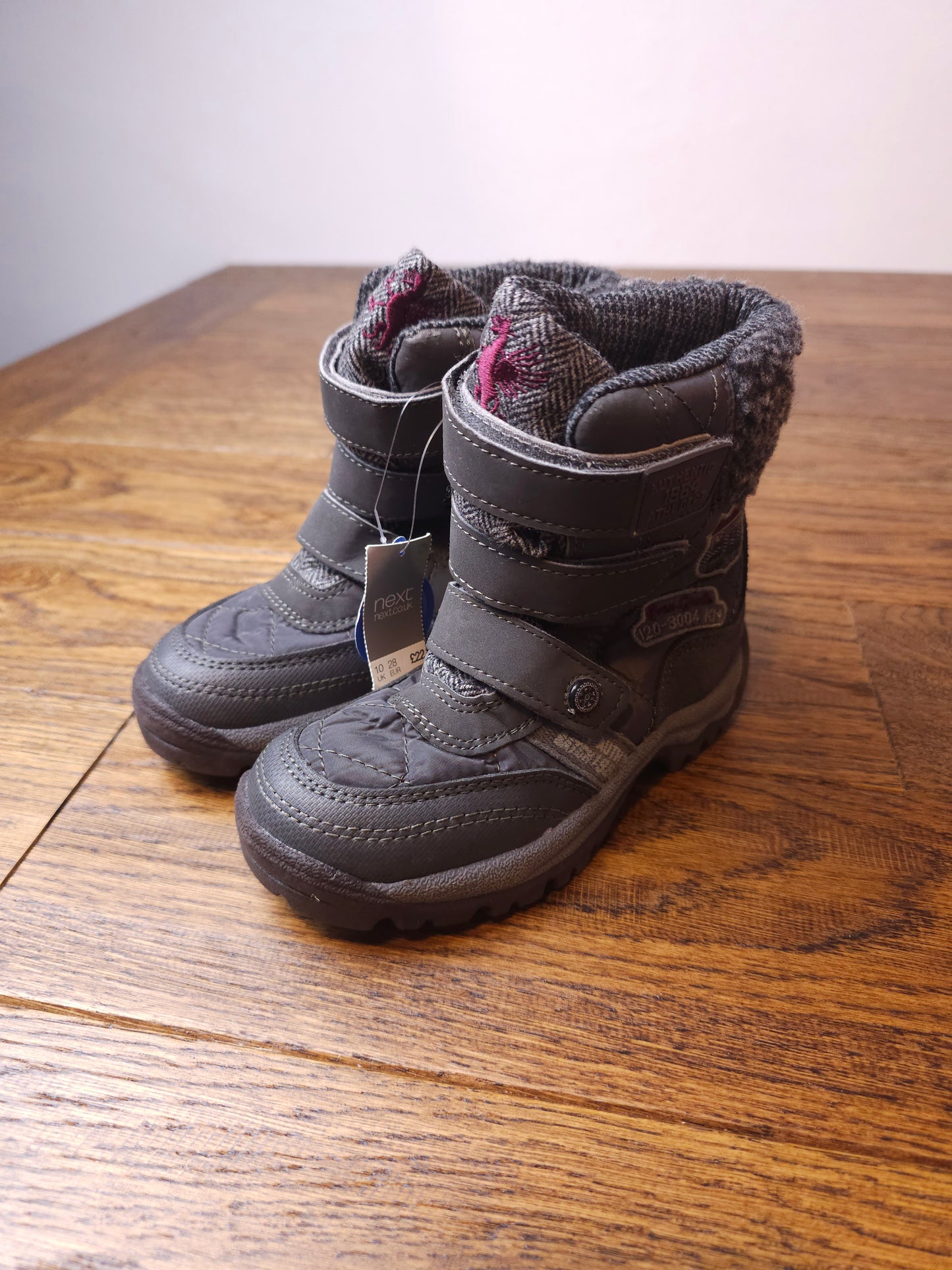 Next Water Resistant Winter Boots UK 10 Child