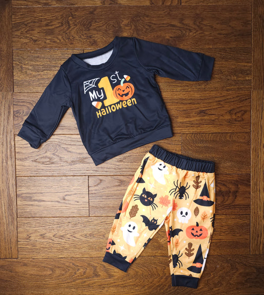PatPat My 1st Halloween Top and Trousers Outfit Set 6-9 Months