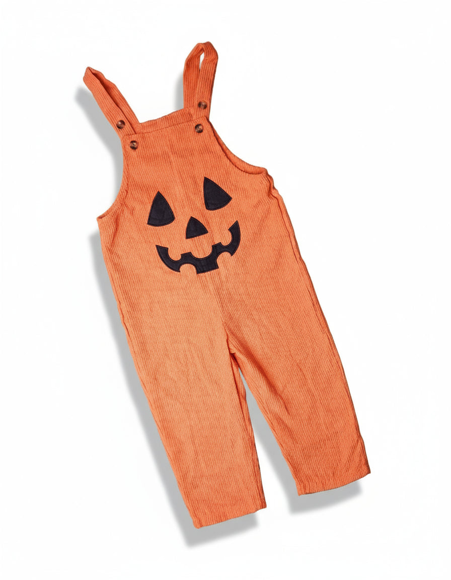 PatPat Halloween Pumpkin Cord Dungarees 2-3 Years