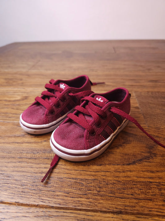 Adidas Originals Nizza Canvas Trainers UK 4 Infant