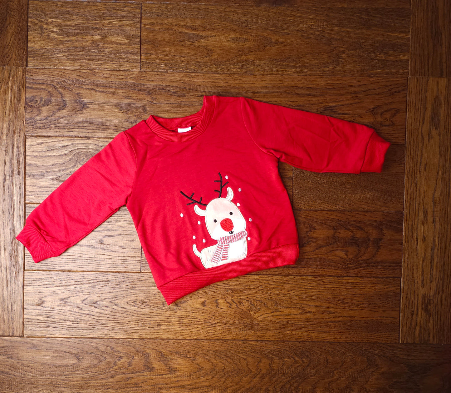Rudolph Reindeer Christmas Jumper Sweatshirt 12-18 Months, 18-24 Months