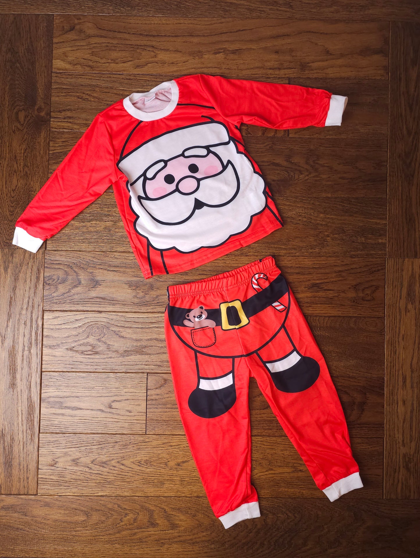 Santa Outfit Set Top and Trousers or Pyjamas 18-24 Months, 2-3 Years