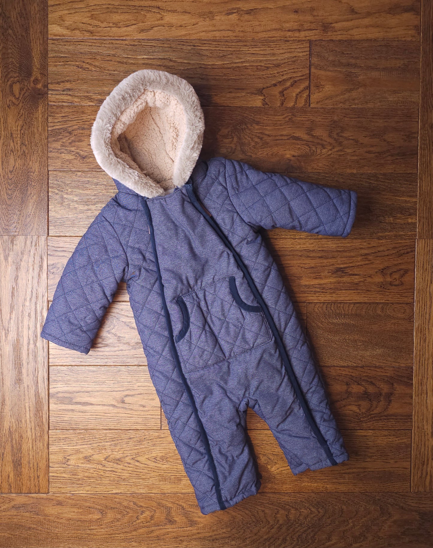 Mini Club Quilted Pramsuit Snowsuit 9-12 Months R