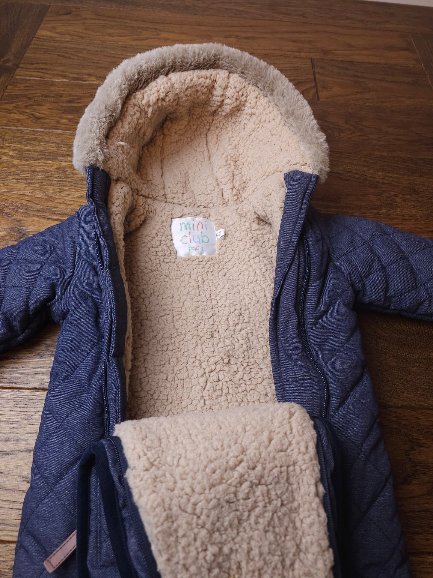 Mini Club Quilted Pramsuit Snowsuit 9-12 Months R