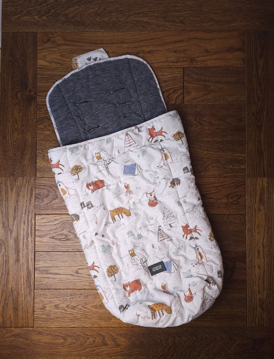 Mamas and Papas Woodland Print Cosy Toes Footmuff.