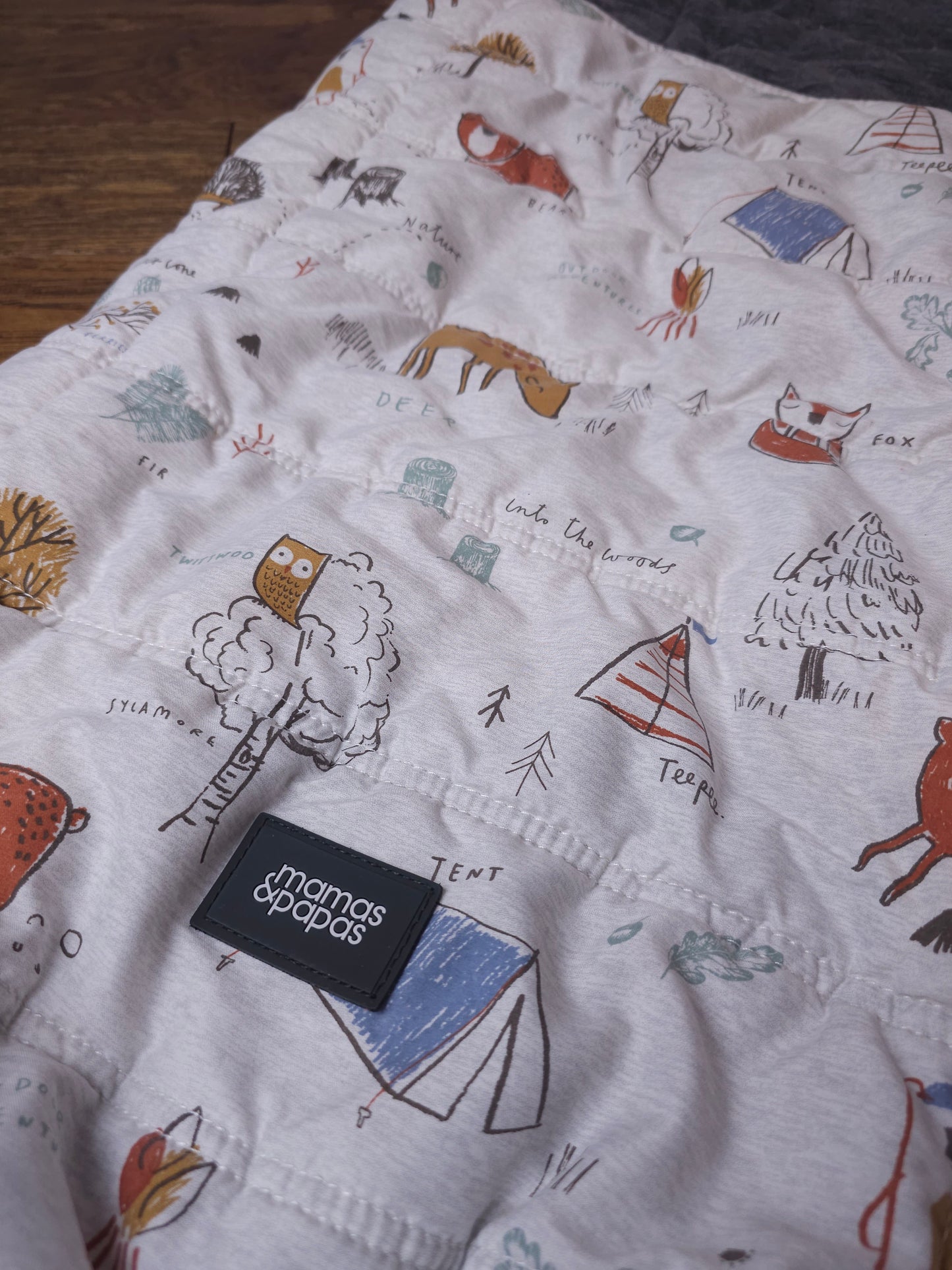 Mamas and Papas Woodland Print Cosy Toes Footmuff.