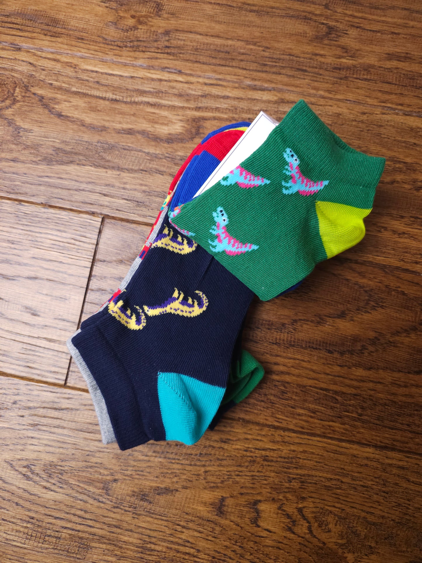 Next 7x Dinosaur Trainer Socks UK 4-6.5 Junior