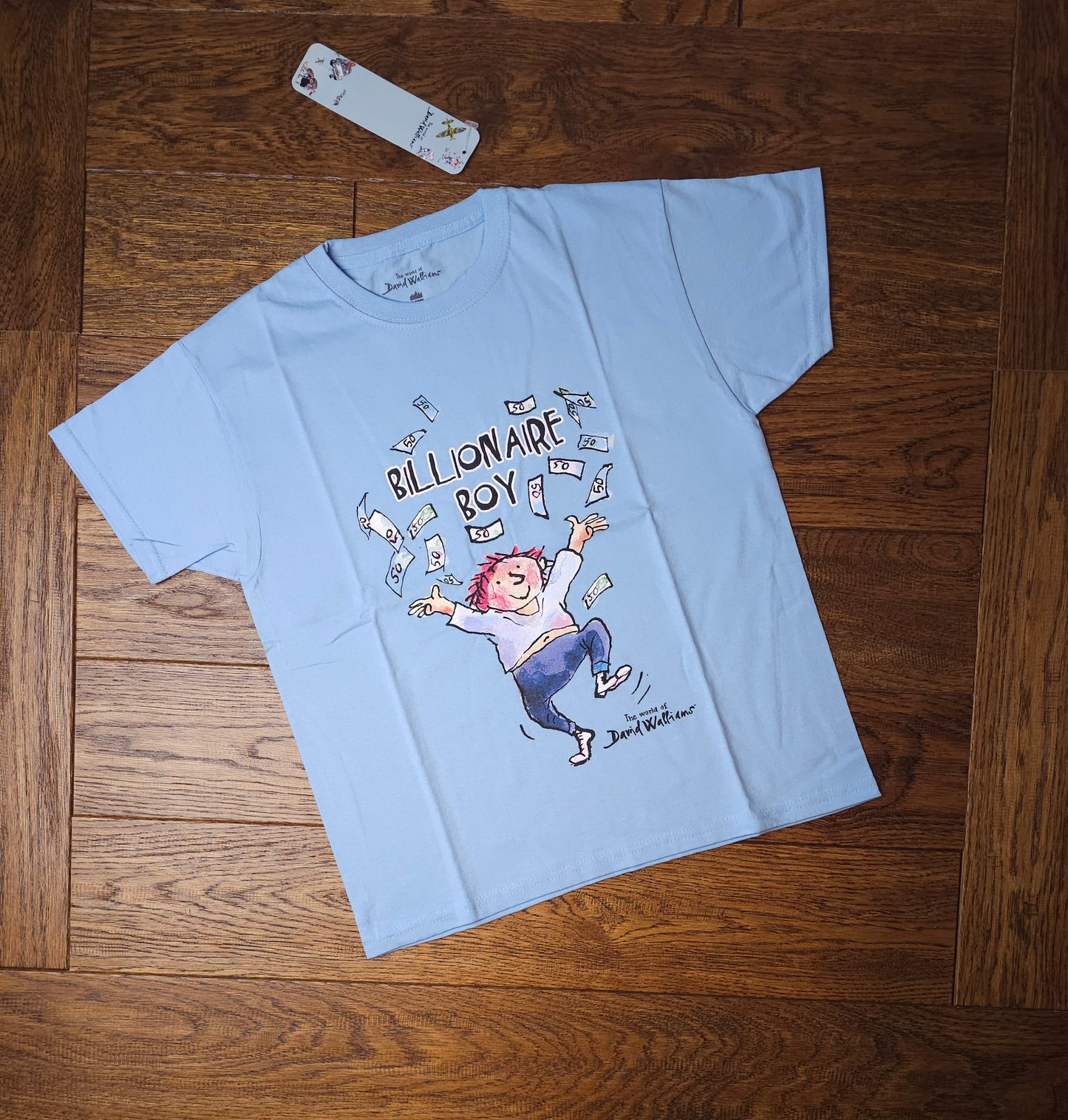 Official David Walliams Billionaire Boy World Book Day T-Shirt 5-6 Years, 7-8 Years, 9-11 Years