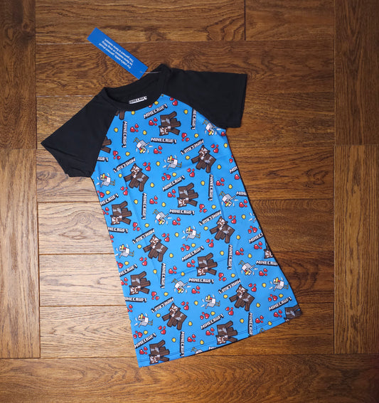 Official Minecraft Nightie Nightdress Pyjamas 6-7 Years, 7-8 Years, 8-9 Years, 9-10 Years
