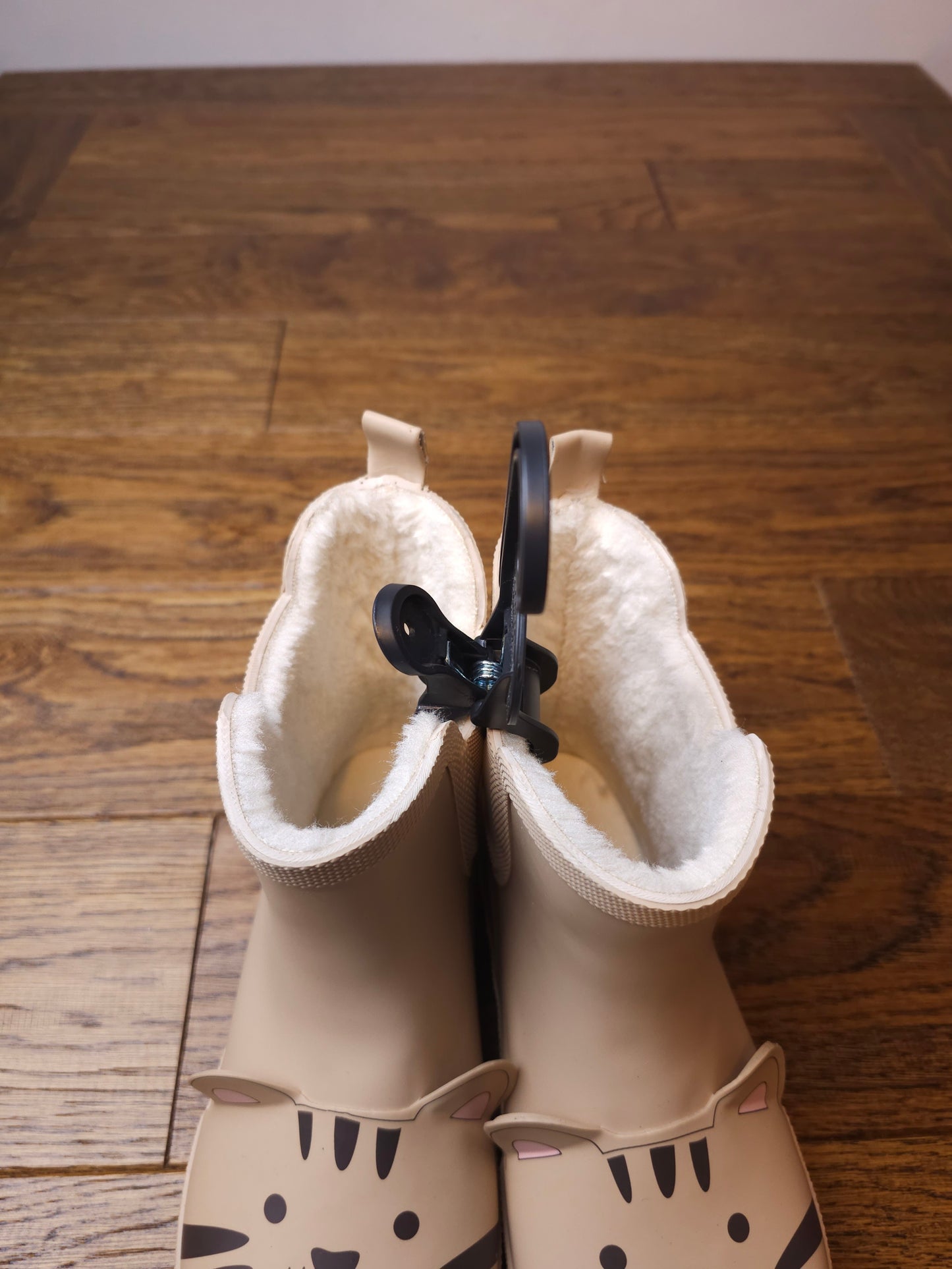 Marks and Spencer Lined Tiger Rain Boots Chelsea Welly Boot Shoes UK 1 Child, UK 2 Child