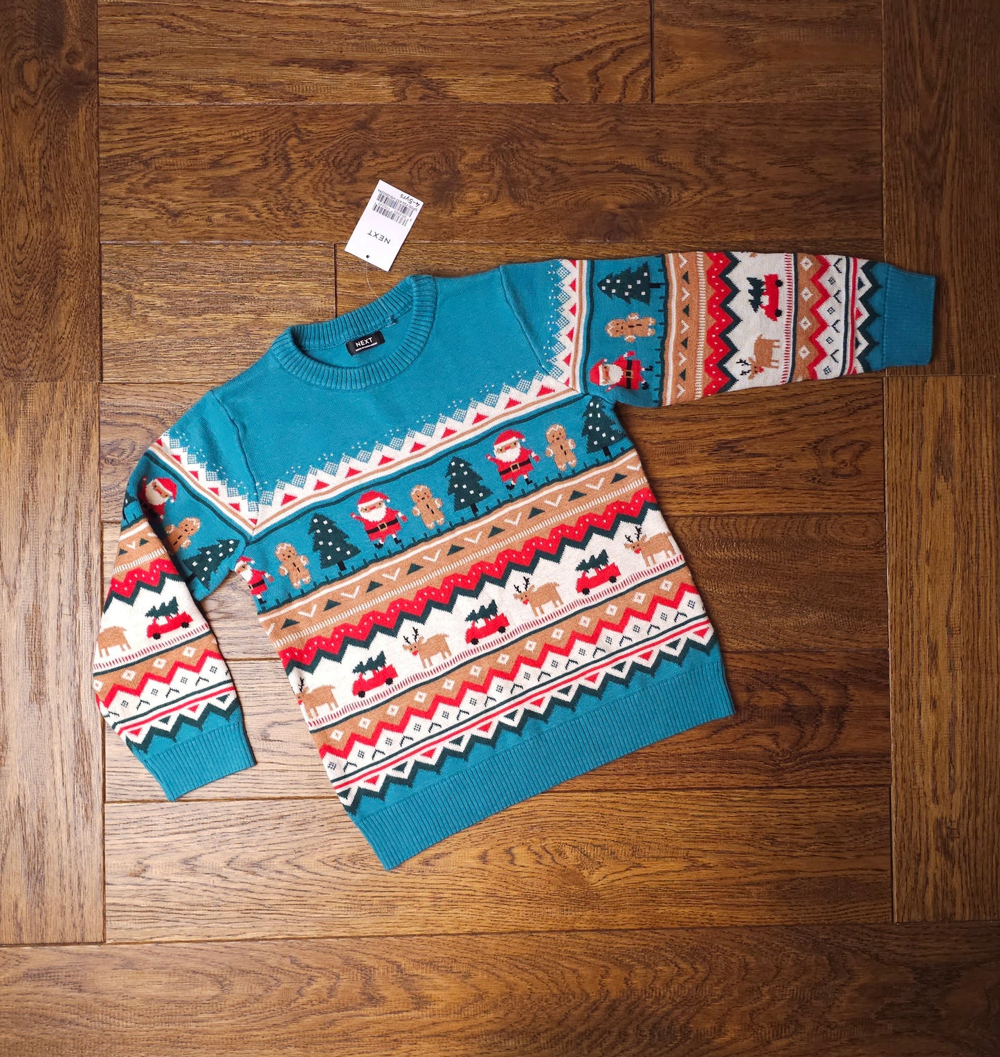 Next Santa Gingerbread Man Christmas Jumper 4-5 Years
