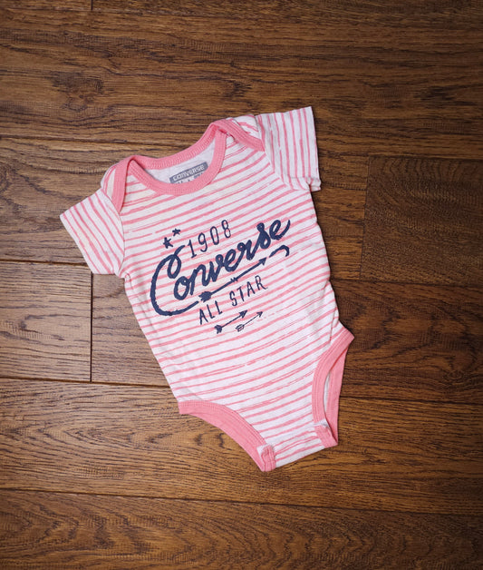 Converse Bodysuit Vest 3-6 Months.