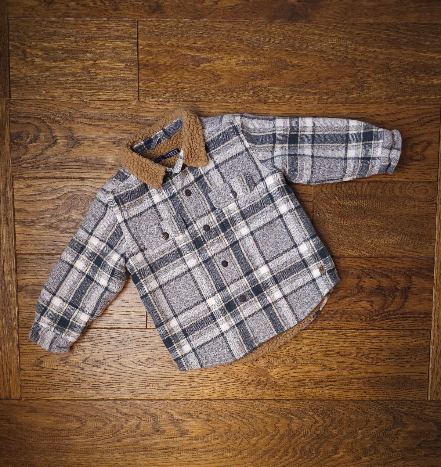 Next Borg-Lined Shacket Shirt Jacket 9-12 Months