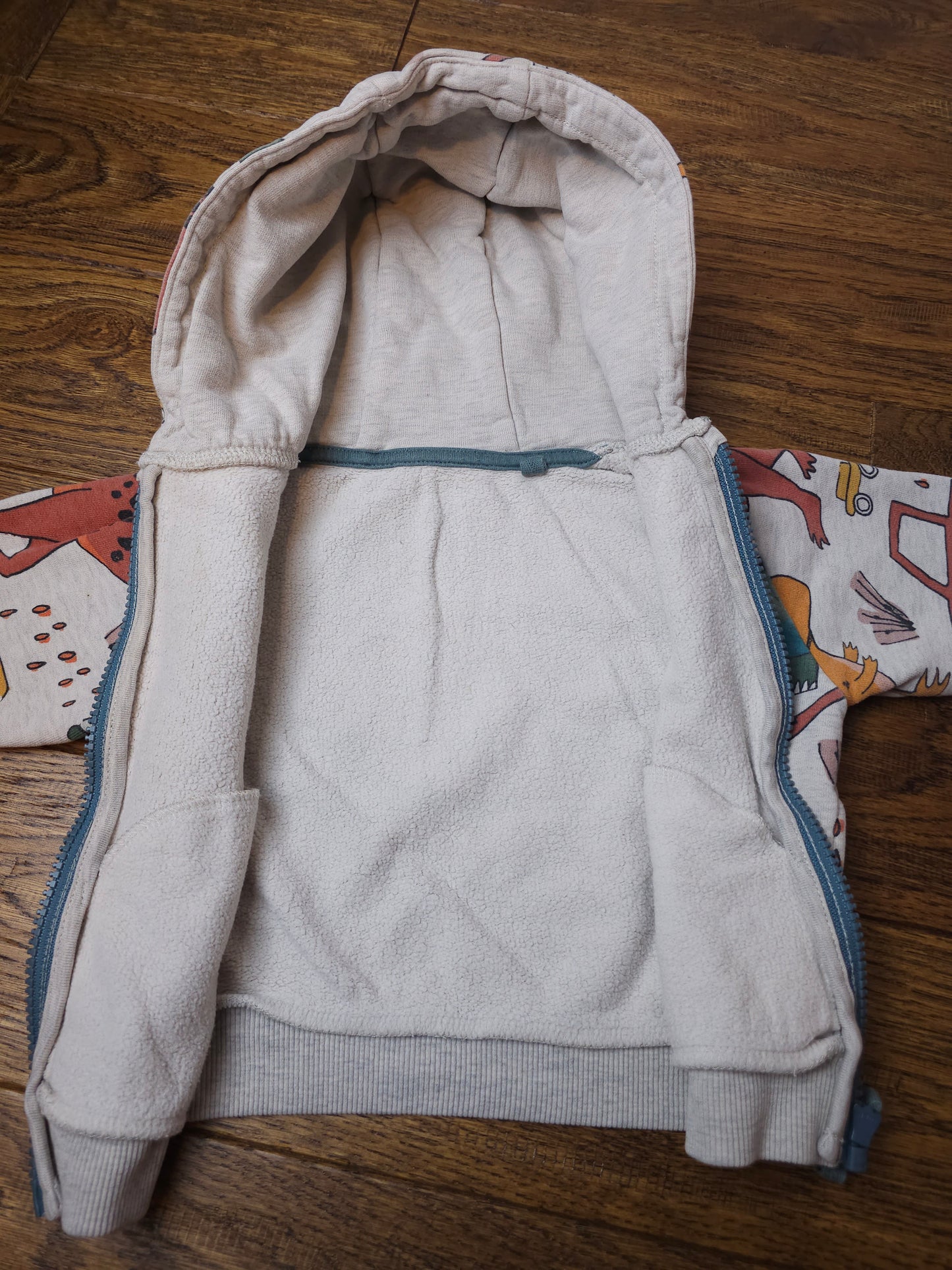 Next Dinosaur Hoodie 9-12 Months.